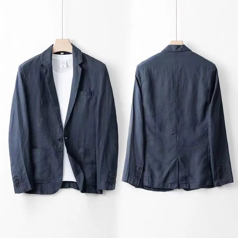 Helvano | Herren Leinen-Set mit Hemd und Hose