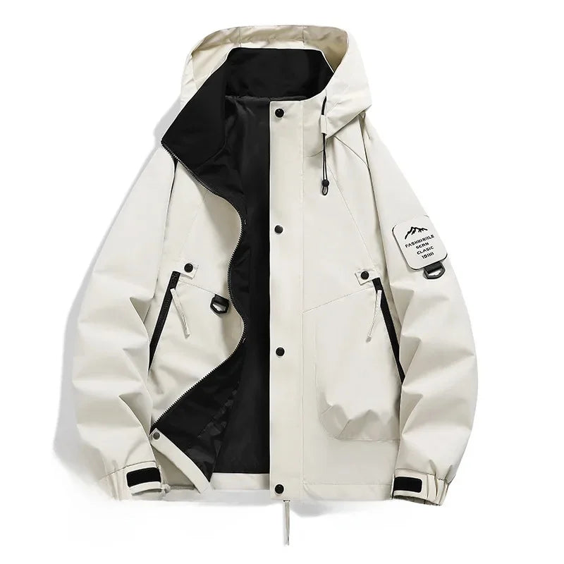 Helvano | Damen Windbreaker mit Kapuze und Stehkragen