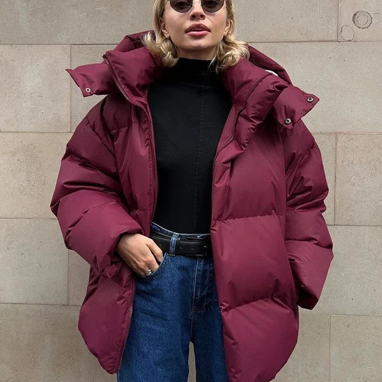 Helvano | Einfarbige Winterjacke für Damen