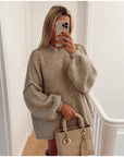 Helvano | Flauschiger Oversize Strickpullover für Damen