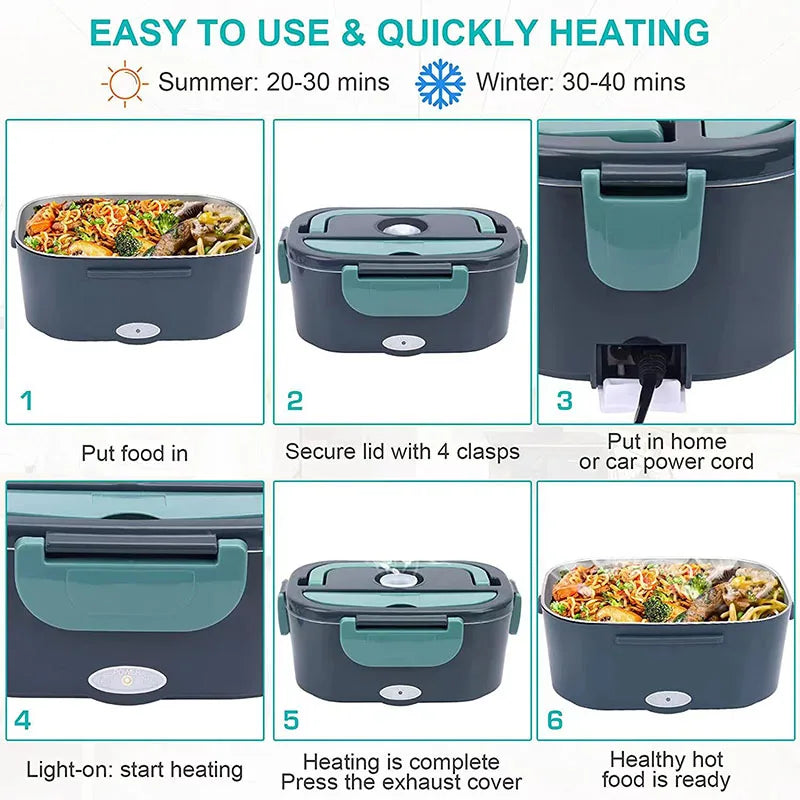 Helvano | Elektrische Lunchbox mit Warmhaltefunktion 1,5 L