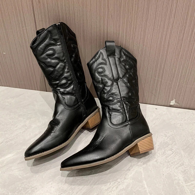 Helvano | Retro Western Cowboystiefel für Damen