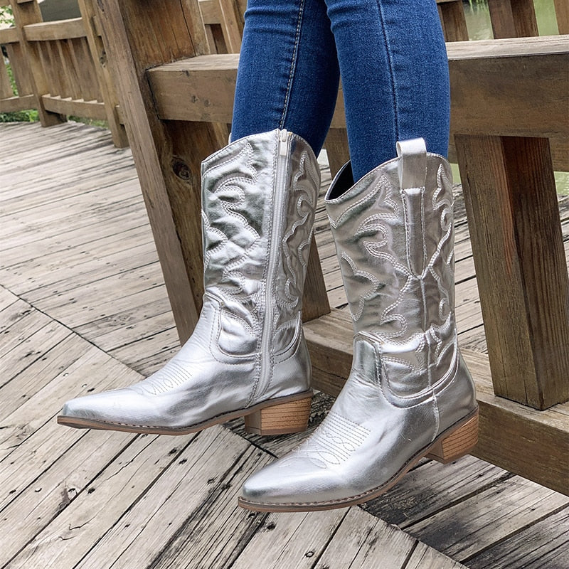 Helvano | Retro Western Cowboystiefel für Damen