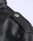 Helvano | Slim-Fit Herrenjacke mit Stehkragen in Schwarz