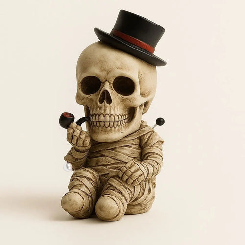 Helvano | Halloween Totenkopf-Deko-Set aus Resin