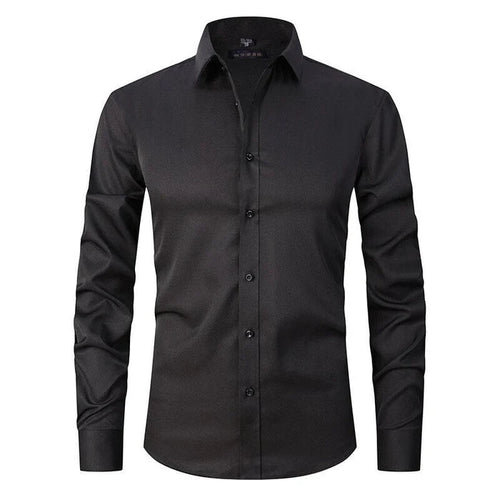 Helvano | Elastisches Slim-Fit-Hemd mit langen Ärmeln