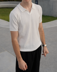Soviska | Koszulka polo prążkowana slim fit