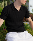 Soviska | Koszulka polo prążkowana slim fit
