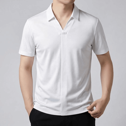 Helvano | Poloshirt mit offenem Kragen