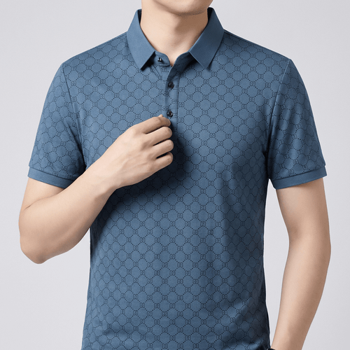 Helvano | Poloshirt mit geometrischem Muster