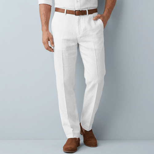 Helvano | Leinenhose mit Gürtelschlaufen