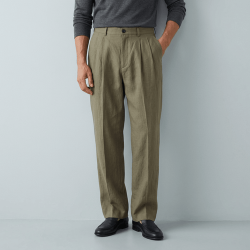 Helvano | Lockere Leinenhose mit Gummibund