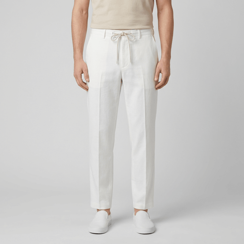 Helvano | Lockere Leinenhose mit Kordelzug