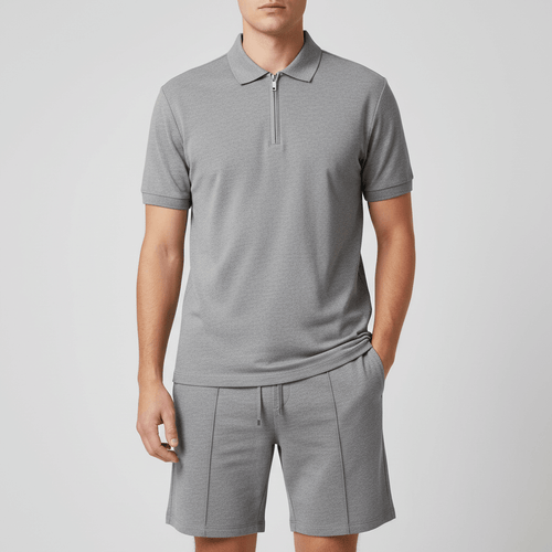 Helvano | Modernes Set aus Poloshirt und Shorts