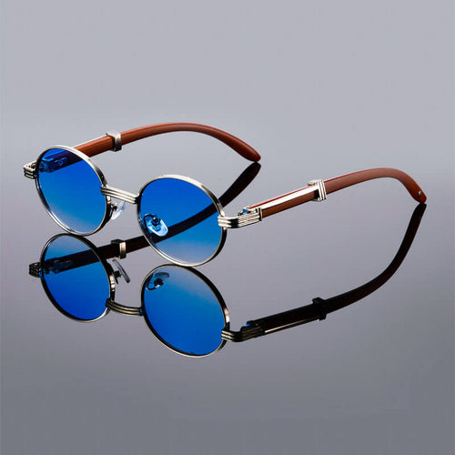 Helvano | Ovale Sonnenbrille im Retro-Stil