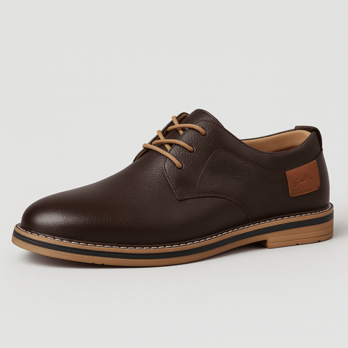 Helvano | Leder-Derby-Halbschuhe