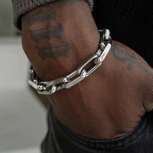 Helvano | Edelstahl-Armband mit Kette