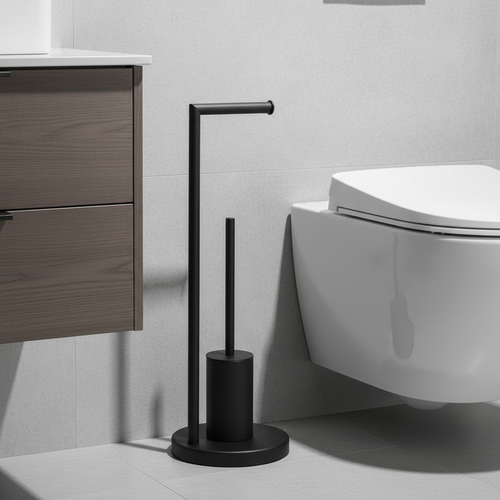Helvano | Toilettenpapierhalter mit WC-Bürste