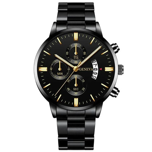 Helvano | Herren-Chronograph aus schwarzem Stahl