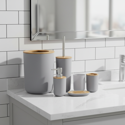 Helvano | Badezimmer-Accessoire-Set
