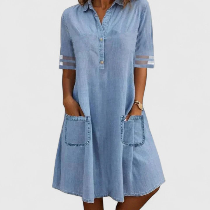 Helvano | Klassisches Jeanskleid für Damen