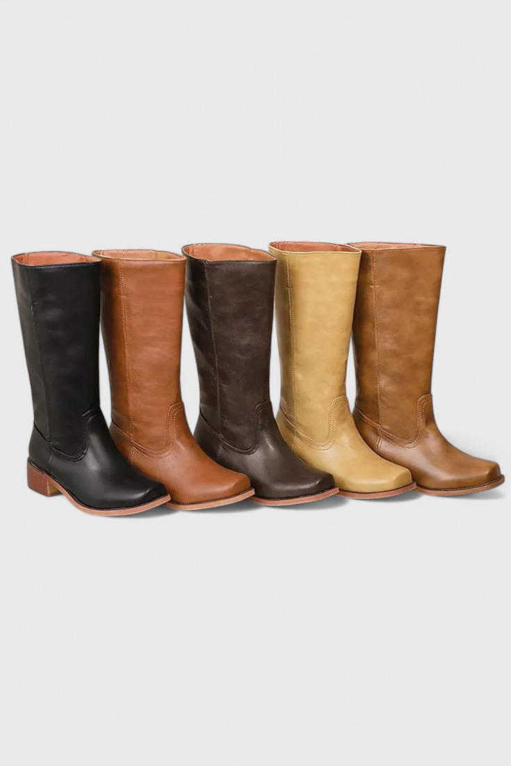 Helvano | Kniehohe Stiefel mit Absatz für Damen