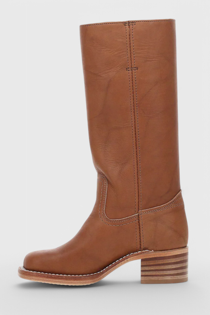 Helvano | Kniehohe Stiefel mit Absatz für Damen