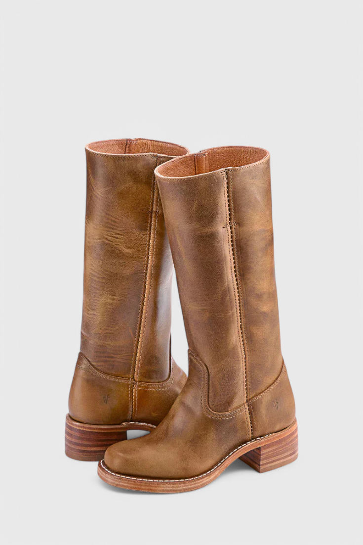 Helvano | Kniehohe Stiefel mit Absatz für Damen