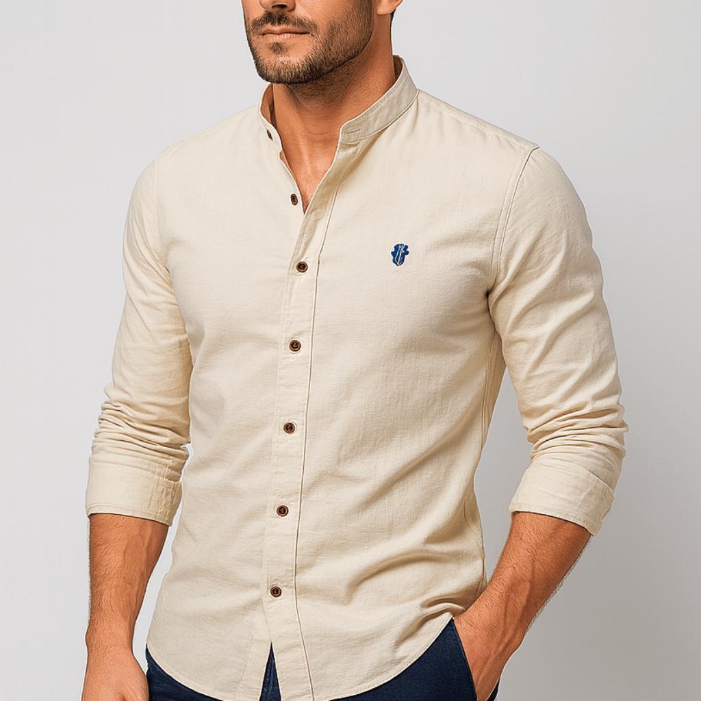 Helvano | Slim-Fit Herrenhemd mit langen Ärmeln