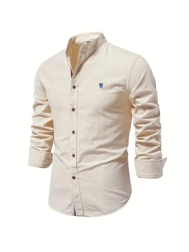 Helvano | Slim-Fit Herrenhemd mit langen Ärmeln