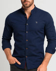 Helvano | Slim-Fit Herrenhemd mit langen Ärmeln