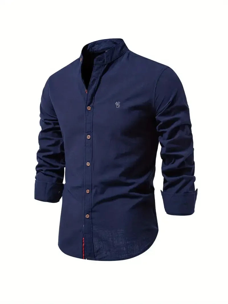 Helvano | Slim-Fit Herrenhemd mit langen Ärmeln