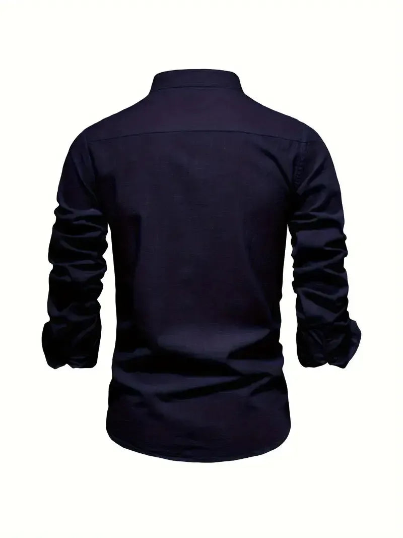 Helvano | Slim-Fit Herrenhemd mit langen Ärmeln