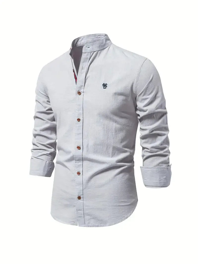 Helvano | Slim-Fit Herrenhemd mit langen Ärmeln