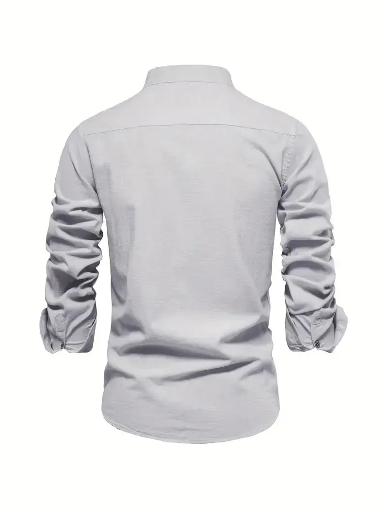Helvano | Slim-Fit Herrenhemd mit langen Ärmeln