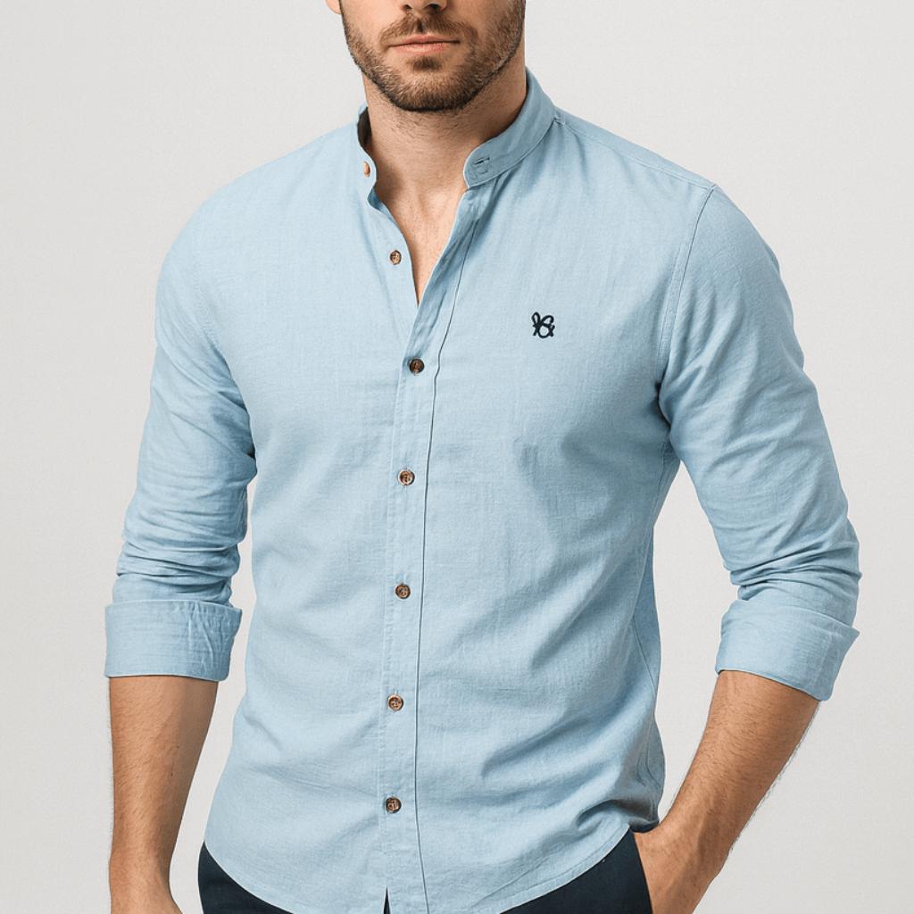 Helvano | Slim-Fit Herrenhemd mit langen Ärmeln