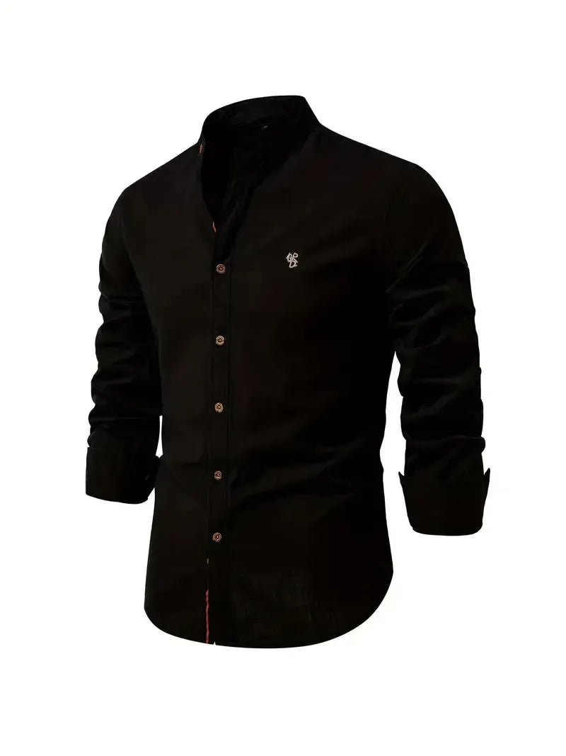 Helvano | Slim-Fit Herrenhemd mit langen Ärmeln