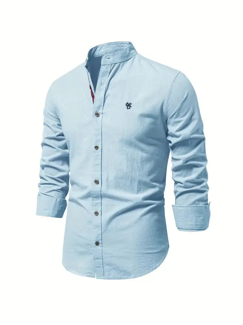 Helvano | Slim-Fit Herrenhemd mit langen Ärmeln