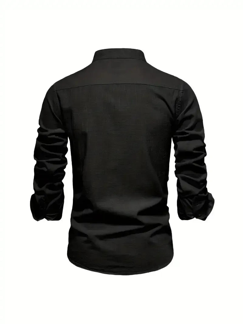 Helvano | Slim-Fit Herrenhemd mit langen Ärmeln