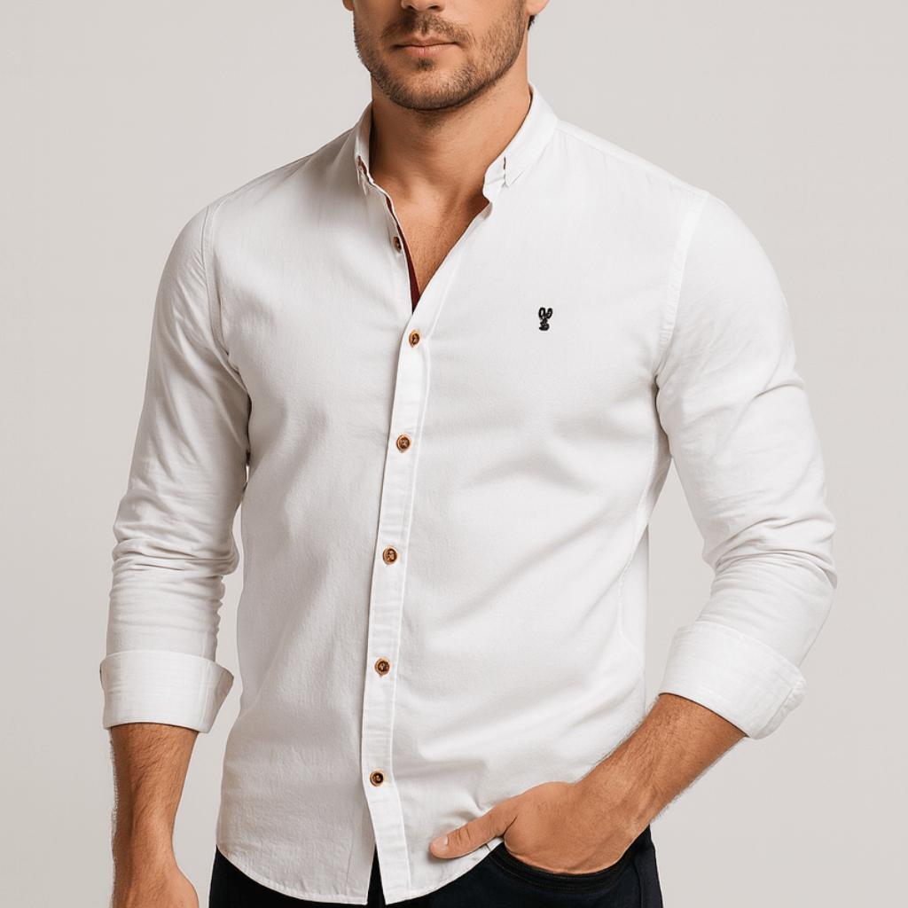 Helvano | Slim-Fit Herrenhemd mit langen Ärmeln