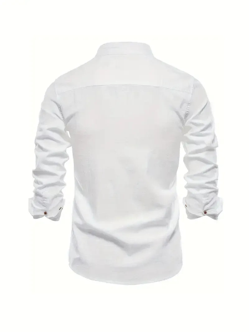 Helvano | Slim-Fit Herrenhemd mit langen Ärmeln