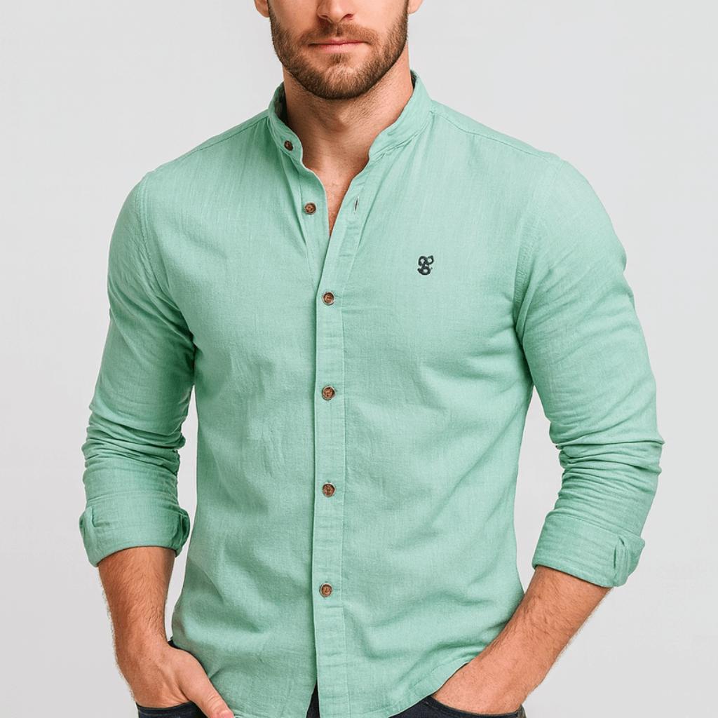 Helvano | Slim-Fit Herrenhemd mit langen Ärmeln