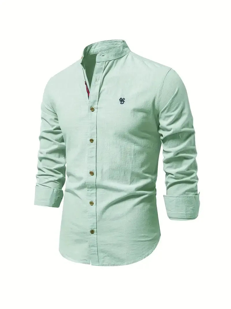 Helvano | Slim-Fit Herrenhemd mit langen Ärmeln