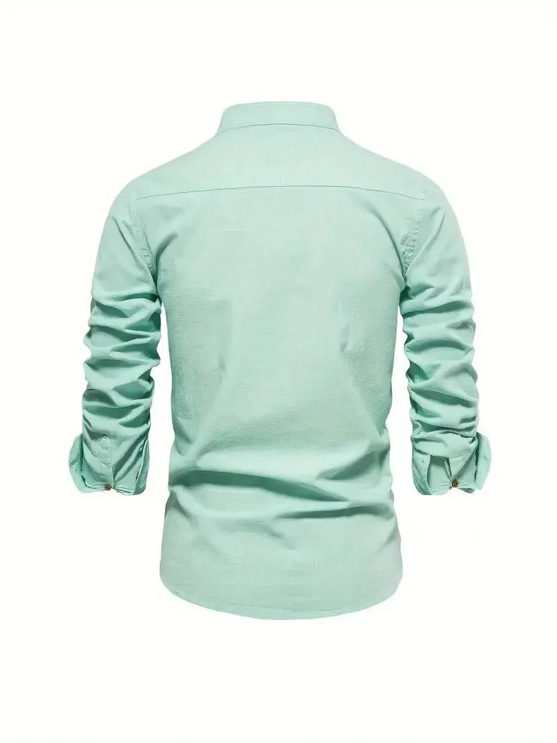 Helvano | Slim-Fit Herrenhemd mit langen Ärmeln