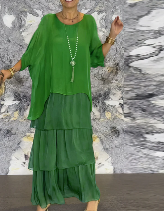 Helvano | Fliessendes Maxikleid für Damen