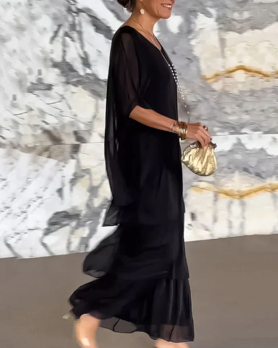 Helvano | Fliessendes Maxikleid für Damen