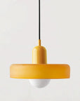 Helvano | Bauhaus Pendelleuchte aus farbigem Glas