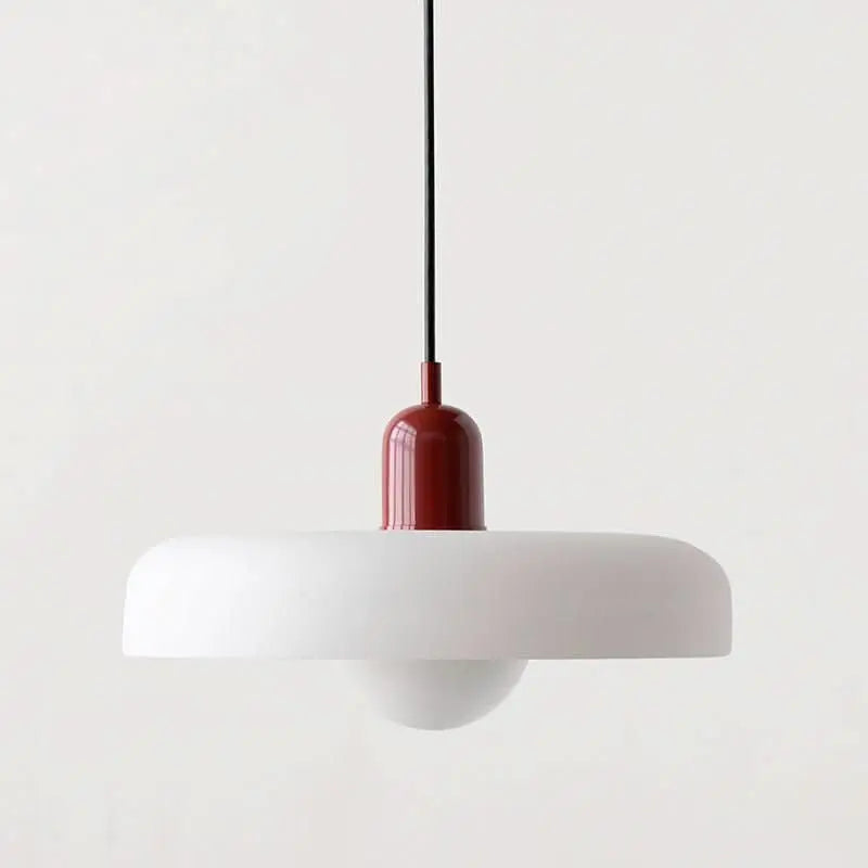 Helvano | Bauhaus Pendelleuchte aus farbigem Glas