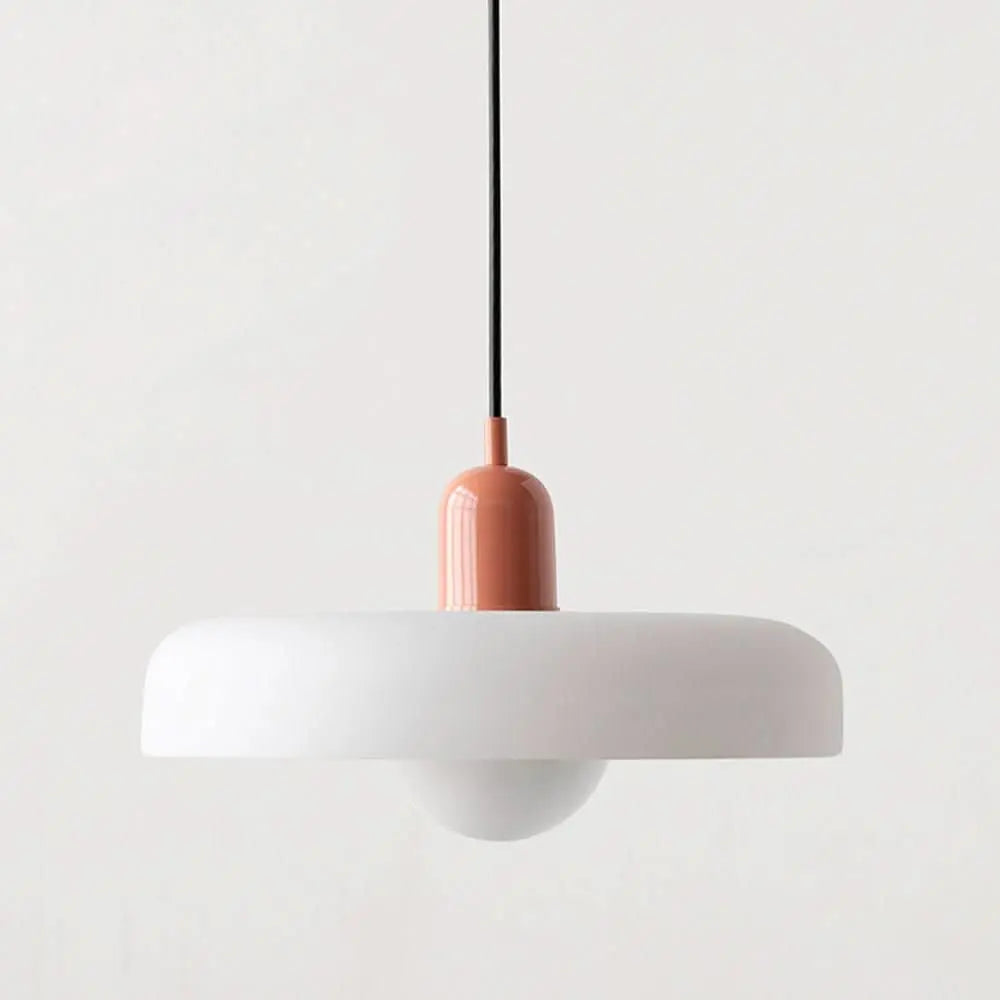 Helvano | Bauhaus Pendelleuchte aus farbigem Glas