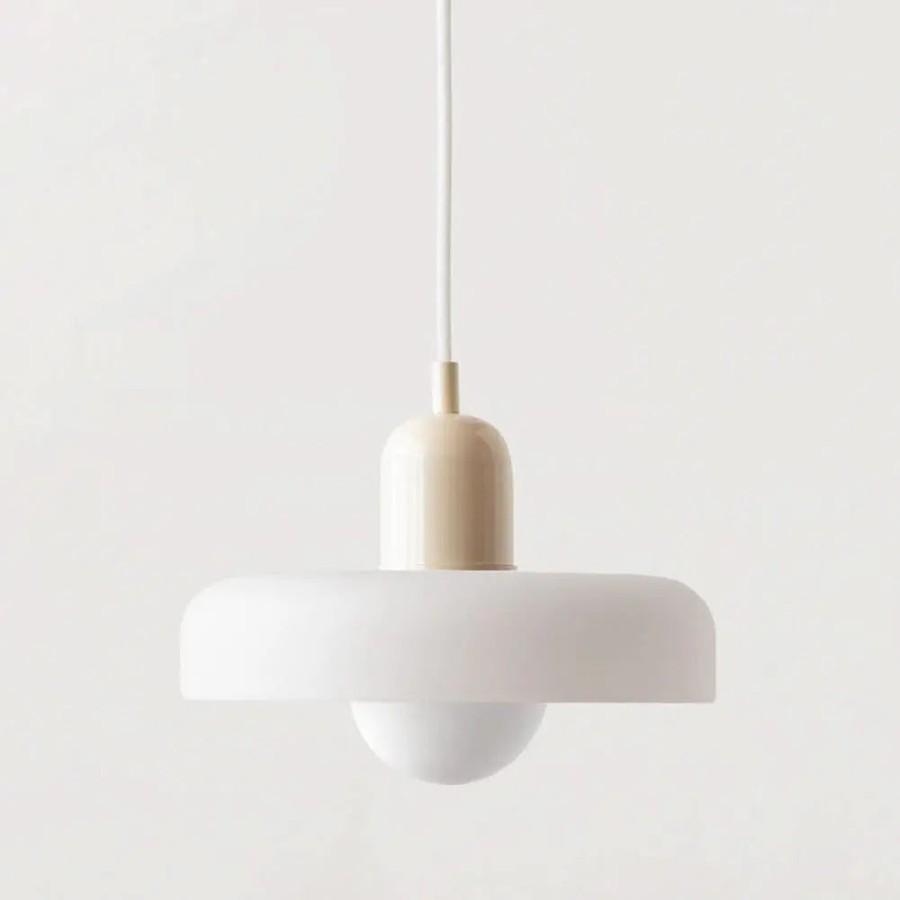 Helvano | Bauhaus Pendelleuchte aus farbigem Glas
